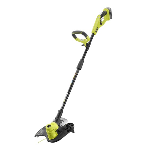 ryobi string cordless trimmer edger lithium volt ion electric battery tool 18v p2080 kit tools trimmers charger depot