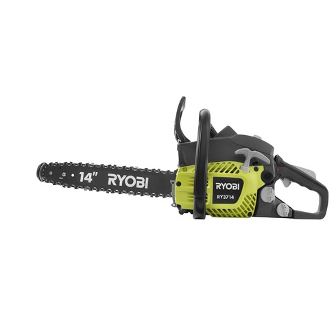 ryobi chainsaw gas inch depot cycle 37cc toy chain saw reconditioned mower lawn cutting wood echo chainsaws